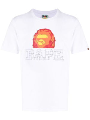 

Logo-print cotton T-shirt, A BATHING APE® Logo-print cotton T-shirt