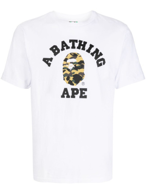 

Logo-print cotton T-shirt, A BATHING APE® Logo-print cotton T-shirt