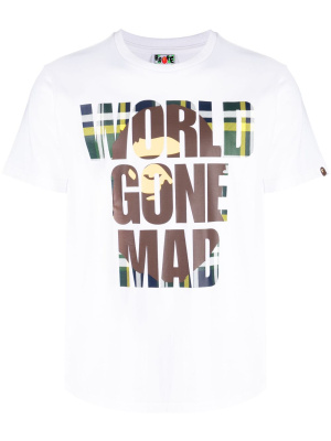 

Slogan-print cotton T-shirt, A BATHING APE® Slogan-print cotton T-shirt