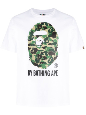 

Logo-print cotton T-shirt, A BATHING APE® Logo-print cotton T-shirt