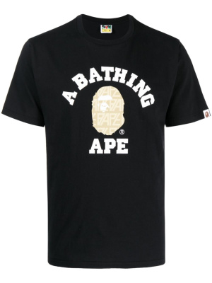 

Logo-print cotton T-shirt, A BATHING APE® Logo-print cotton T-shirt