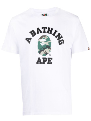 

Logo-patch cotton T-shirt, A BATHING APE® Logo-patch cotton T-shirt