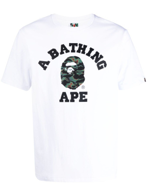 

Logo-print short-sleeve T-shirt, A BATHING APE® Logo-print short-sleeve T-shirt