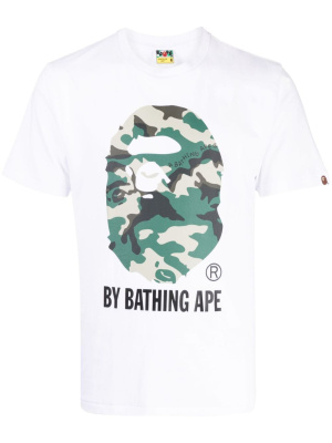 

Logo-print cotton T-shirt, A BATHING APE® Logo-print cotton T-shirt