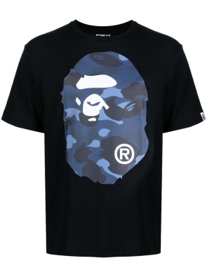 

Logo-print crew neck T-shirt, A BATHING APE® Logo-print crew neck T-shirt