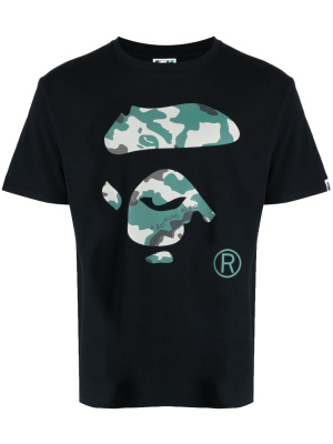 

Logo-print short-sleeve T-shirt, A BATHING APE® Logo-print short-sleeve T-shirt