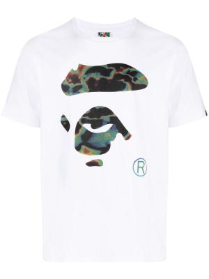 

Logo-print cotton T-shirt, A BATHING APE® Logo-print cotton T-shirt