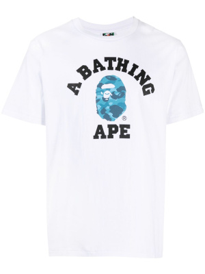 

Logo-print cotton T-shirt, A BATHING APE® Logo-print cotton T-shirt