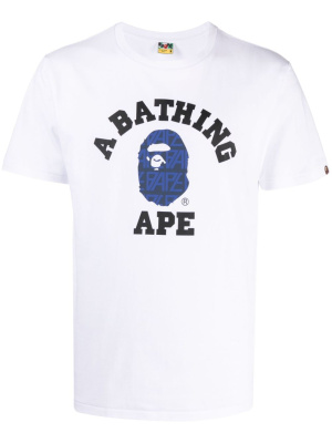 

Logo-print cotton T-shirt, A BATHING APE® Logo-print cotton T-shirt