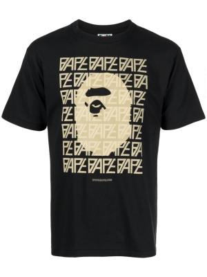 

Logo-print cotton T-shirt, A BATHING APE® Logo-print cotton T-shirt
