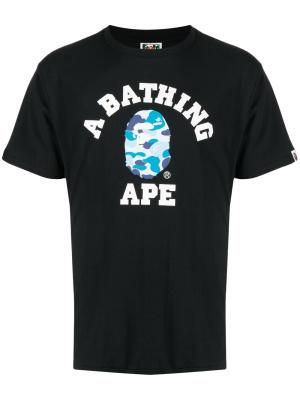 

Logo-print cotton T-shirt, A BATHING APE® Logo-print cotton T-shirt