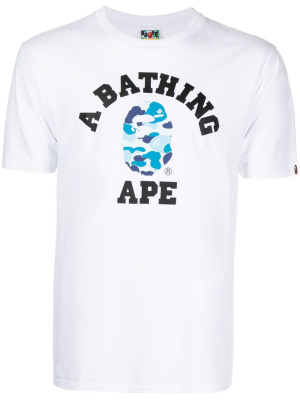 

Logo-print cotton T-shirt, A BATHING APE® Logo-print cotton T-shirt