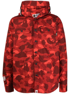 

Camouflage-print hooded jacket, A BATHING APE® Camouflage-print hooded jacket