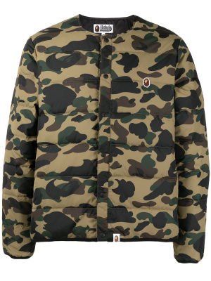 

Camouflage-print puffer jacket, A BATHING APE® Camouflage-print puffer jacket