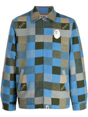 

Check-pattern shirt jacket, A BATHING APE® Check-pattern shirt jacket