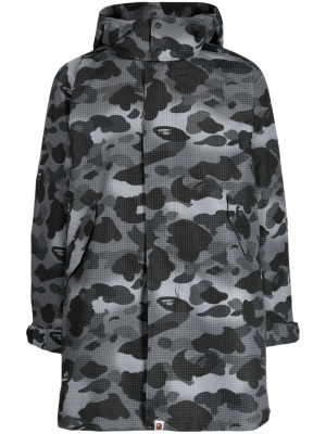 

Camouflage-print hooded jacket, A BATHING APE® Camouflage-print hooded jacket
