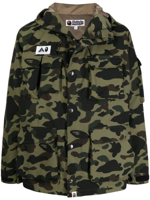 

Camouflage-print hooded jacket, A BATHING APE® Camouflage-print hooded jacket