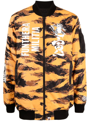 

Tiger camouflage-print bomber jacket, A BATHING APE® Tiger camouflage-print bomber jacket