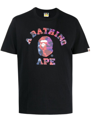 

Logo-patch cotton T-shirt, A BATHING APE® Logo-patch cotton T-shirt