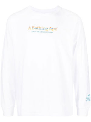 

Logo-print cotton T-Shirt, A BATHING APE® Logo-print cotton T-Shirt