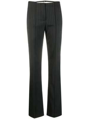 

Flannel pinstripe-print tailored trousers, Patrizia Pepe Flannel pinstripe-print tailored trousers