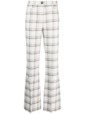 

Check-print slim-fit trousers, Patrizia Pepe Check-print slim-fit trousers