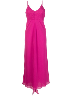 

Ruched georgette crepe maxi flared dress, Patrizia Pepe Ruched georgette crepe maxi flared dress