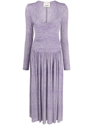 

Leopard-print ruched midi dress, ISABEL MARANT Leopard-print ruched midi dress