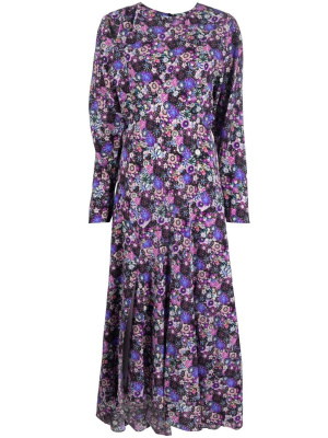

Floral-print long-sleeve maxi dress, ISABEL MARANT Floral-print long-sleeve maxi dress