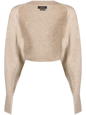 

Ribbed-knit draped top, ISABEL MARANT Ribbed-knit draped top