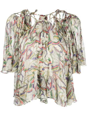

Halterneck draped silk blouse, ISABEL MARANT Halterneck draped silk blouse