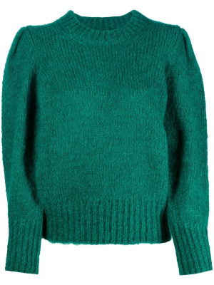 

Emma pleated-shoulder knit jumper, ISABEL MARANT Emma pleated-shoulder knit jumper