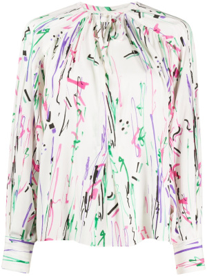 

Favallia paint-effect blouse, ISABEL MARANT Favallia paint-effect blouse