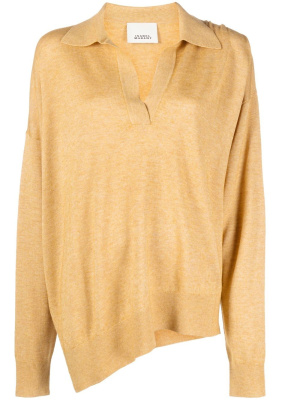

Spread-collar knitted top, ISABEL MARANT Spread-collar knitted top