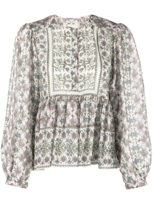 

Silk puff-sleeve shirt, ISABEL MARANT Silk puff-sleeve shirt