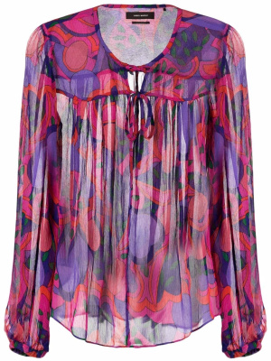 

Ametissa abstract-print blouse, ISABEL MARANT Ametissa abstract-print blouse