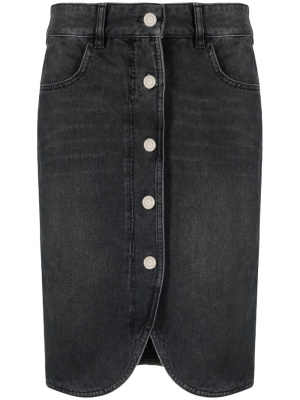 

Vaila button-up denim skirt, ISABEL MARANT Vaila button-up denim skirt