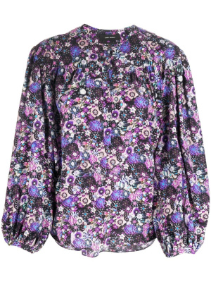 

Zara floral-print blouse, ISABEL MARANT Zara floral-print blouse