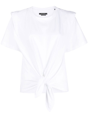 

Zelikia knot-detailed T-shirt, ISABEL MARANT Zelikia knot-detailed T-shirt