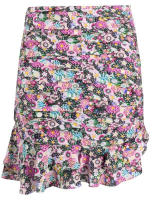 

Milendi floral-print ruched mini skirt, ISABEL MARANT Milendi floral-print ruched mini skirt