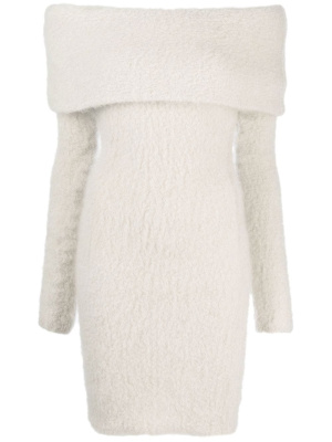 

Chunky-knit off-shoulder midi dress, ISABEL MARANT Chunky-knit off-shoulder midi dress