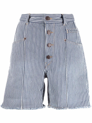 

High-waisted button-fastening shorts, ISABEL MARANT High-waisted button-fastening shorts