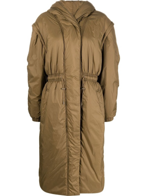 

Padded hooded long coat, ISABEL MARANT Padded hooded long coat