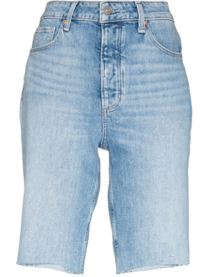 

High-rise denim shorts, PAIGE High-rise denim shorts