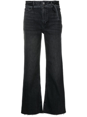 

Wide-leg raw cut jeans, PAIGE Wide-leg raw cut jeans