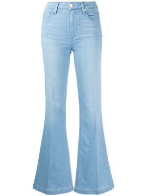 

Logo-patch flared jeans, PAIGE Logo-patch flared jeans