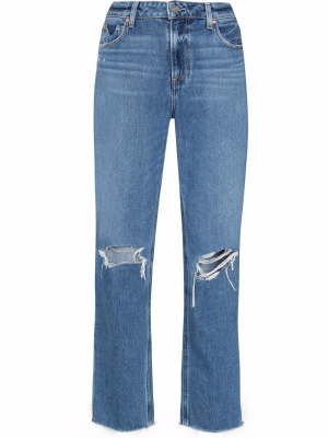 

Noella distressed low-rise straight-leg jeans, PAIGE Noella distressed low-rise straight-leg jeans