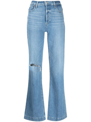 

Leenah ripped-detail bootcut jeans, PAIGE Leenah ripped-detail bootcut jeans