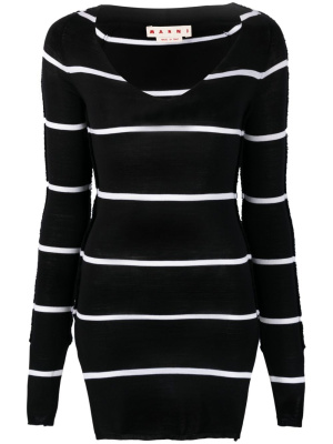 

Striped side-slit jumper, Marni Striped side-slit jumper