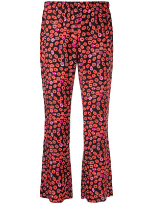 

Small Kisses cropped flared trousers, Marni Small Kisses cropped flared trousers